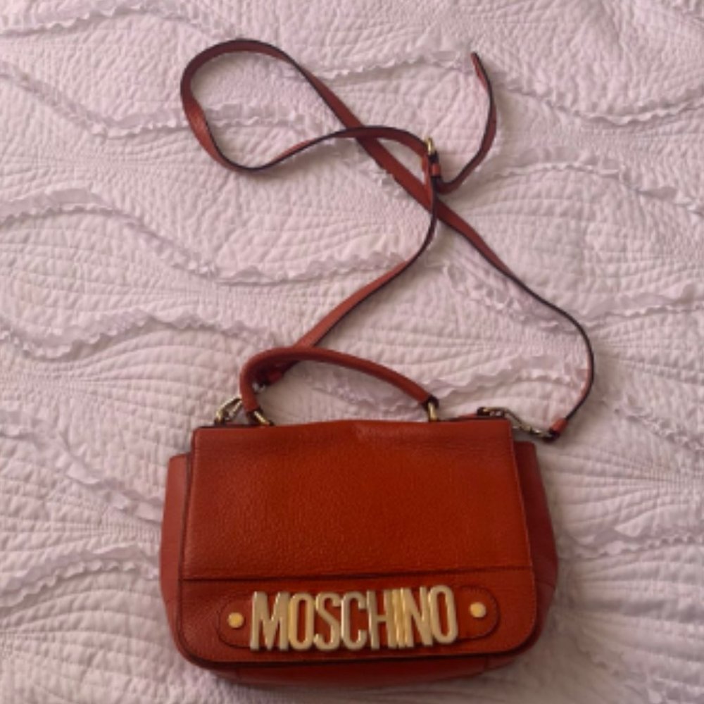 Moschino Orange Crossbody Bag